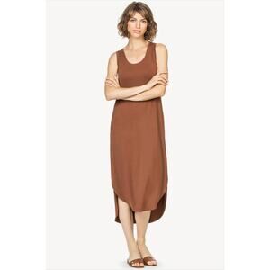 Lilla P Easy Tank Dress Brown XS
